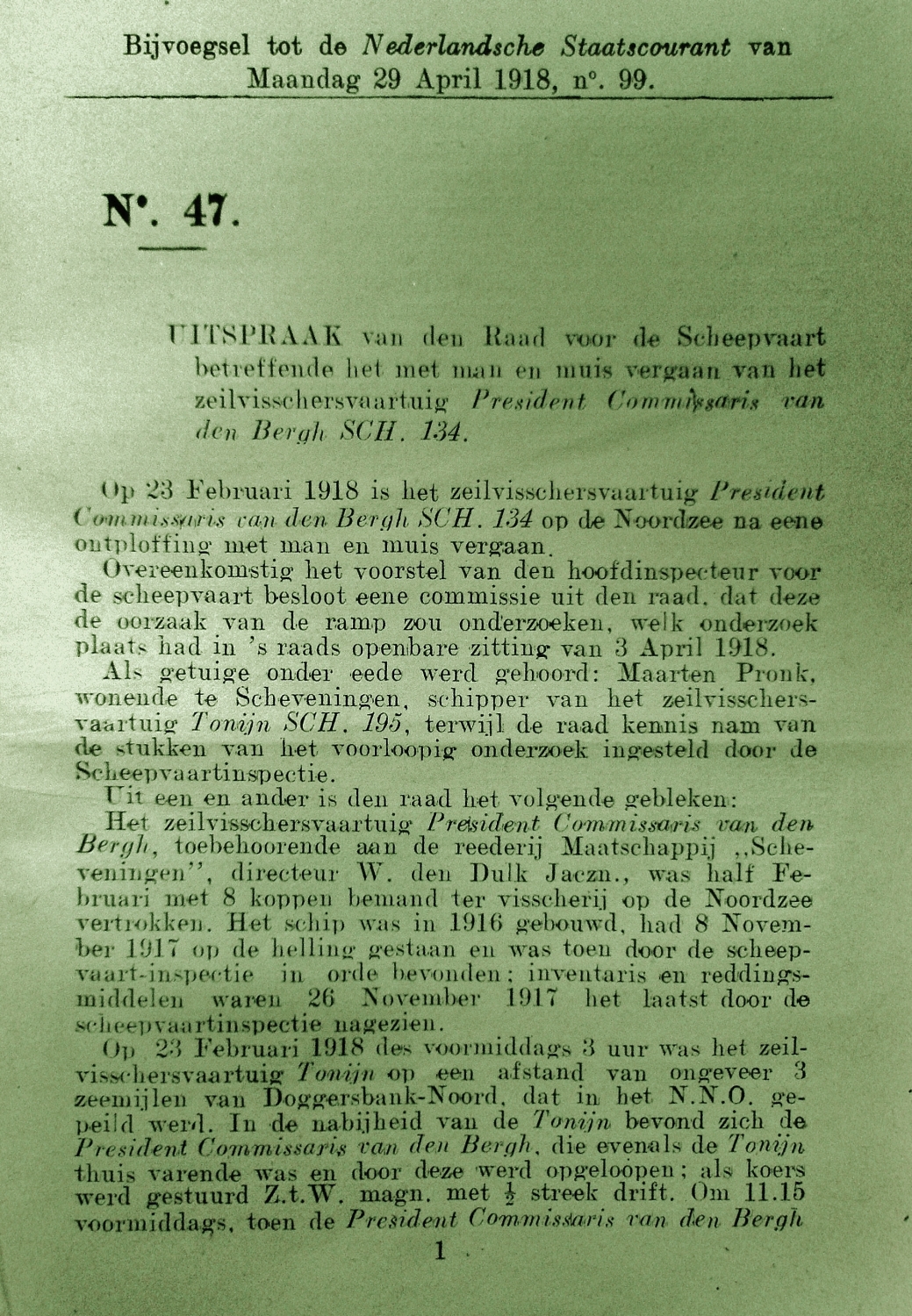 President Commissaris van den Bergh